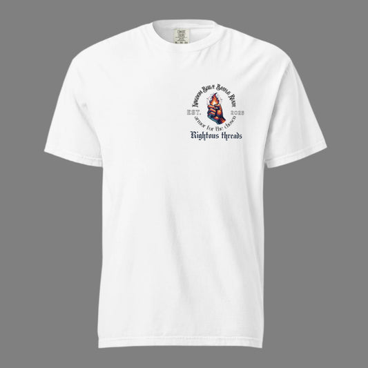 Righteous Threads: Kingdom Built. Battle Ready. Heavyweight Tee